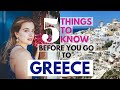 5 Things To Know BEFORE You Go To GREECE | Covid Rules, Tourist Scams + Learning Greek