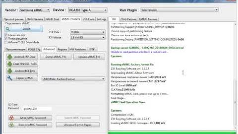 Z3X EasyJtag Software ver  2 9 0 5 Universal Factory Format Fix