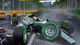 F1 2017  Crash Compilation (PC HD) [1080p60FPS]