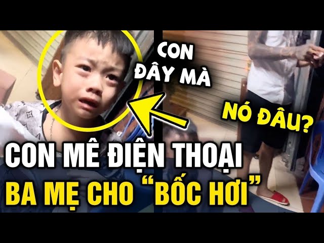 Thấy con 'MÊ ĐIỆN THOẠI', cha mẹ phối hợp 'DIỄN KỊCH' khiến cậu bé 'RÉN NGANG' | Tin 3 Phút