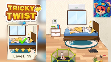 Tricky Twist Puzzle – Level 19 wake the man up Walkthrough Solutions | iOS / Android Gameplay