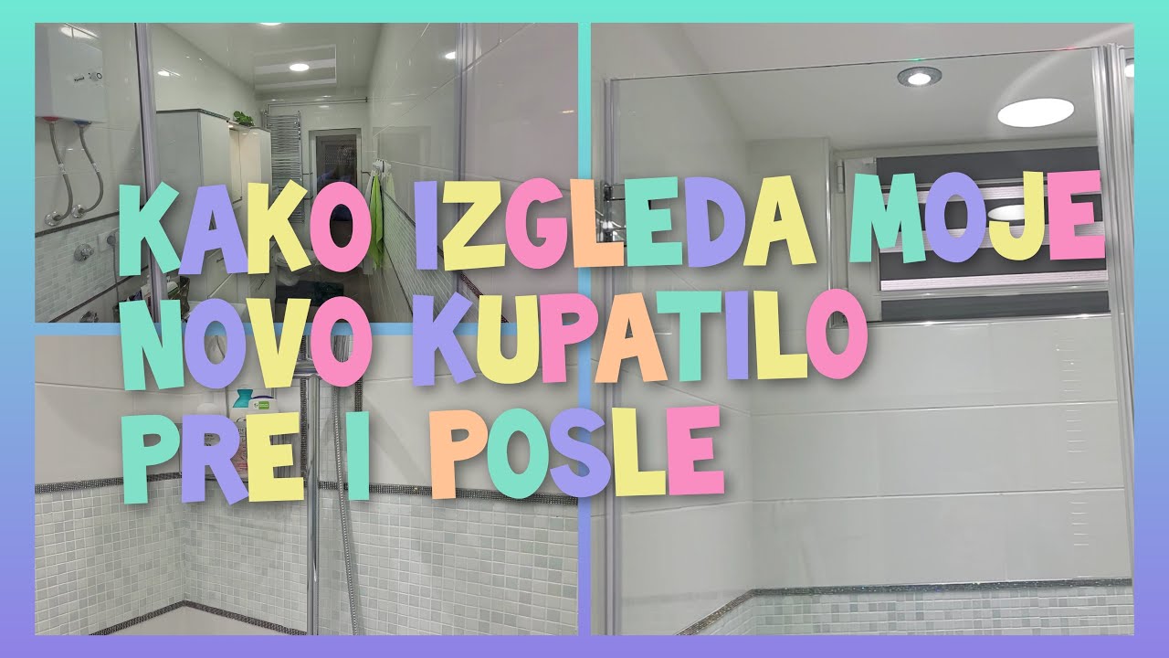 Staro Kupatilo rusili komplet / a sada pogledajte novo moderno Kupatilo