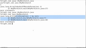 Exception Handling Part 5 - purpose of try with multiple catch blocks