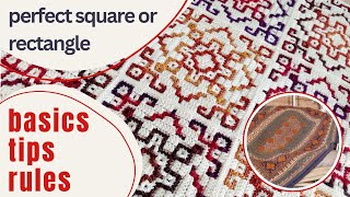 How to crochet a perfect center-out square or rectangle. Basics & tips from designer BebaBlanket