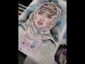 watercolor Portrait paintin #shorts