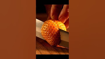Cutting Golden Strawberry 🪙🍓 ASMR #asmr #asmrsounds #aiasmr #glassfruit #satisfyingvideo #ai