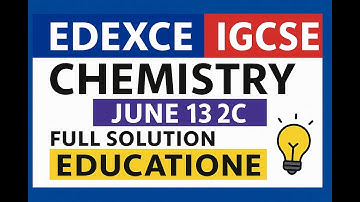 ✅ Edexcel IGCSE Chemistry Paper 2C (4CH1/2C) | Full Worked Solutions | June 2025 Past Paper