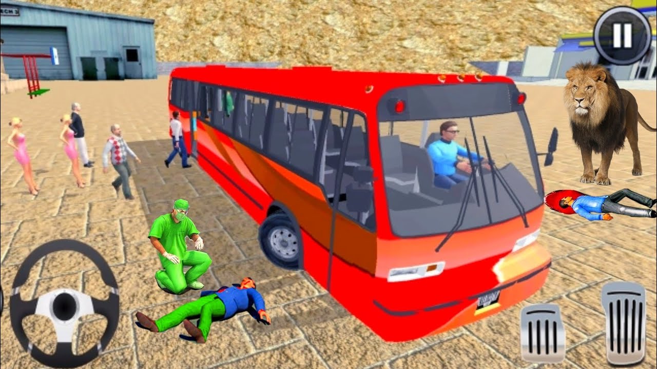 Uphill Offroad Bus Driving Simulator🚍💥 | Crazy Uphill Bus Driving #4 | Android Gameplay
