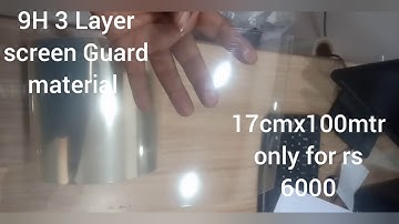 Snooky 9H 3Layer anti shock hammer Screen Guard Material video and Quality Best quality material