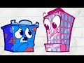 Pencilmate TRASHS Buildings! | Animated Cartoons Characters | Animated Short Films