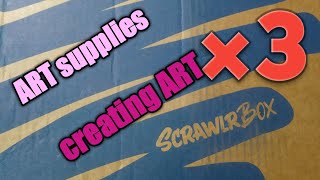 creating with Scrawler box art goodies times three(3 boxes...Oct.Nov.Dec.)
Welcome! in todays video i will be showing you scrawler box art goodie from oct. Nov and December boxes. I finally received my scrawler boxes for the last three months of the last year.. I am not sure what was going on, but my boxes were really delayed and my October box had only one item in it.. I was sad about that, but at least everything was in the other months boxes.. well since it all came at once i thought i would share with you guys what it looked like to get scrawler times 3...LOL...meaning 3 boxes at once... follow alone as i play with all these fun goodies creating my work of art...now of course if you are enjoying what you are watching subscribe and dont forget to come back for more. thanking you in advance! creating with Scrawler box art goodies times three(3 boxes...Oct.Nov.Dec.)