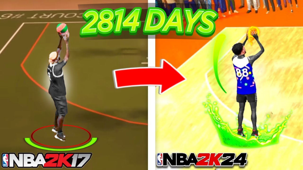 nba2k17〜23 USING MY NBA 2K17 JUMPSHOT 2,814 DAYS LATER ON NBA 2K24