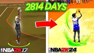 USING MY NBA 2K17 JUMPSHOT 2,814 DAYS LATER ON NBA 2K24! IT'S STILL GREEN?! (BEST NEW JUMPSHOT)