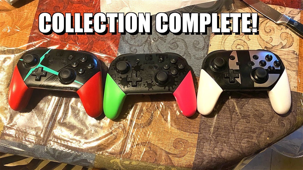Unboxing Nintendo Switch Pro Controller - Splatoon 2 Limited Edition ...