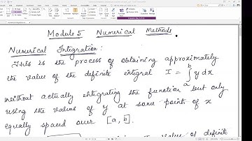Numerical integration- introduction video