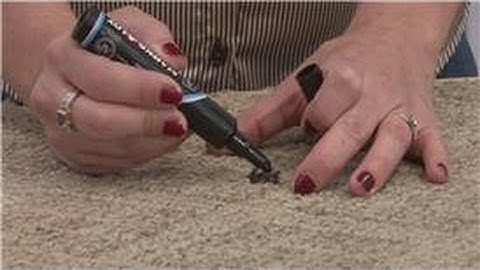 Housekeeping Tips : How to Remove Permanent Marker From Carpet