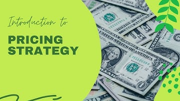 01 Introduction to PRICING STRATEGY