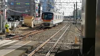 東京メトロ17000系試運転所沢駅6番線到着シーン