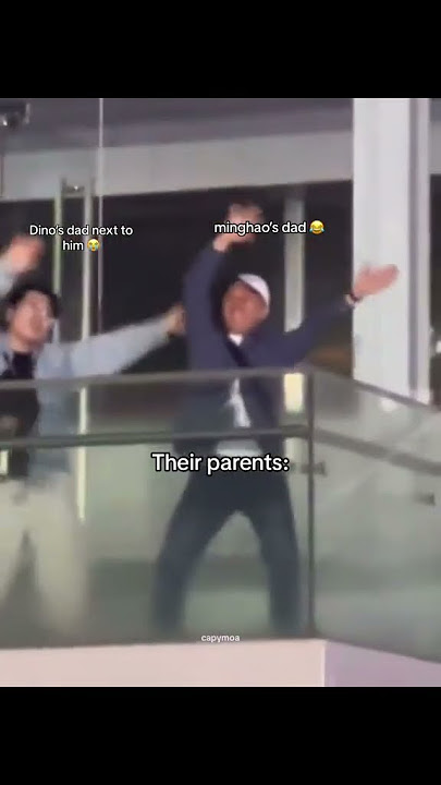 I love that Minghao and Dino's dads exude the same energy 😂😂#seventeen #svt #dino #the8 #mingyu