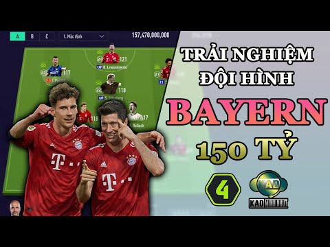 Trải nghiệm TEAM BAYERN trị giá 150 TỶ BP | Đội hình FO4 | KaD Minh Nhựt