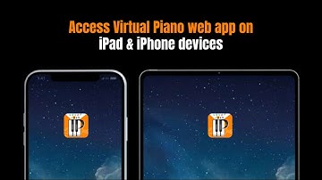 The official Virtual Piano web app on iPhone and iPad