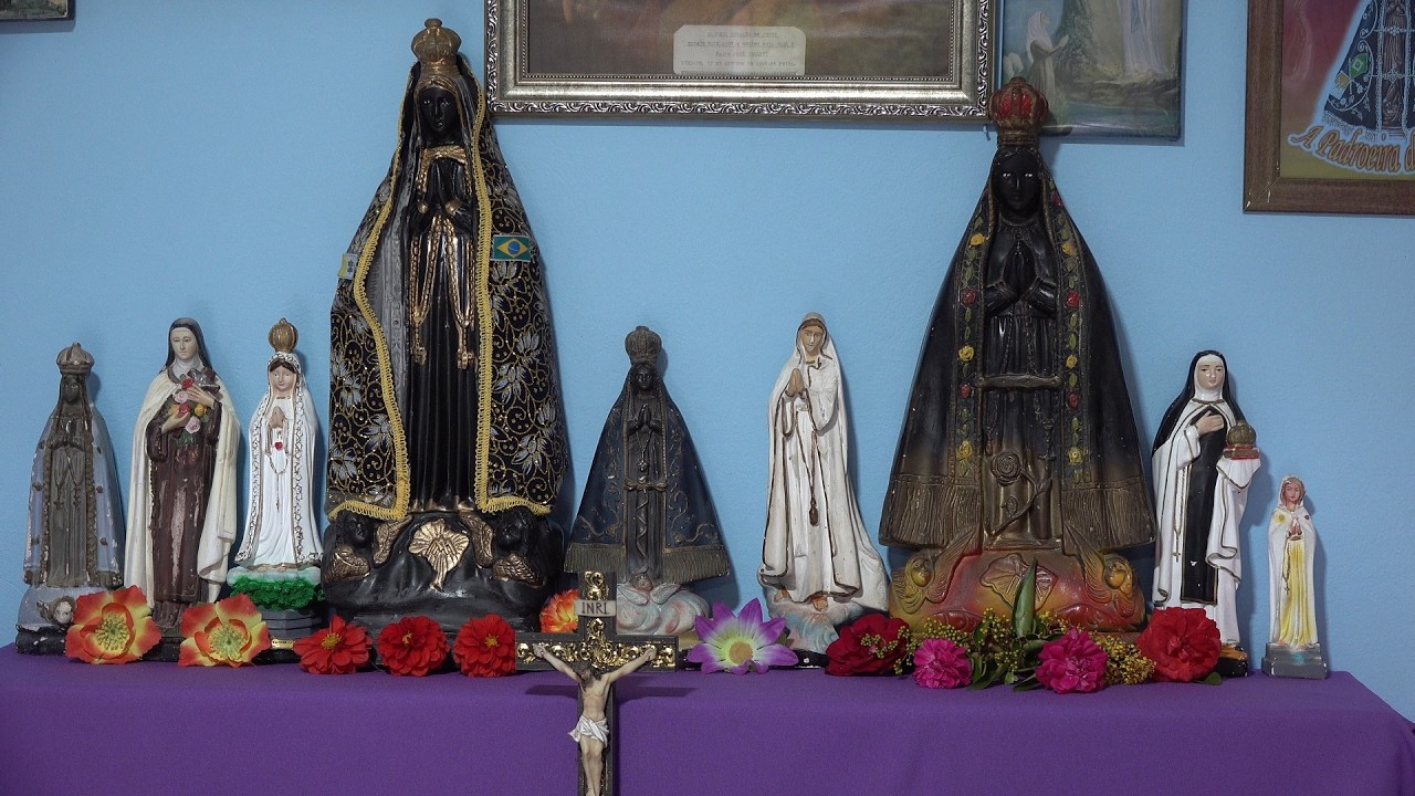SANTO TERÇO DO MÊS DE MARÇO I CONVITE PARA REZA DO BEIJA CHÃO DA COMUNIDADE NOSSA SENHORA APARECIDA.