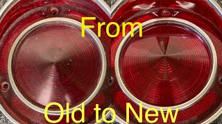 Restoring tail light lens on C3 Corvette