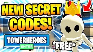 All New Secret Working Codes In Tower Heroes 2020 Roblox Youtube - roblox anime tycoon twitter codes for tower