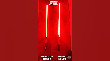 New Tritium Sabers Led Strip test VS BTF Strips for #Neopixel #Blade #lightsaber #starwars
