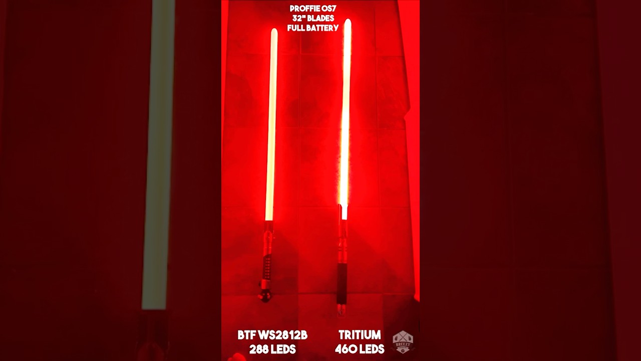New Tritium Sabers Led Strip test VS BTF Strips for 