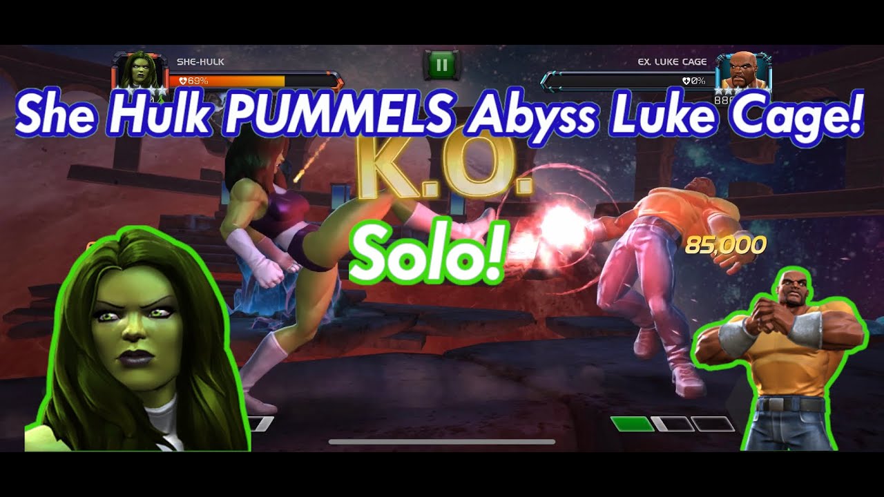 Abyss of Legends Luke Cage Solo! DESTROYED by She Hulk!