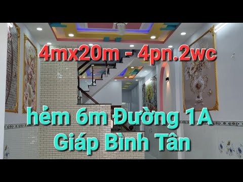 Video Nhà đẹp 4mx20m Đúc xuốt 4pn.2wc - Đường 1A ,Ấp 1 ,Vĩnh... - youtube