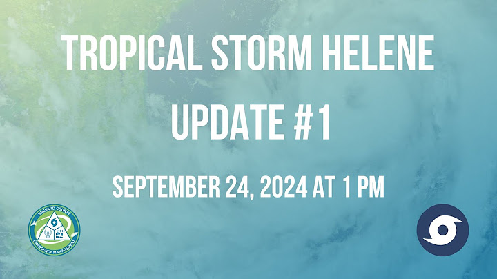 Tropical Storm Helene - Update #1