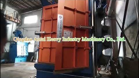 Spinner hanger hook shot blasting machine for cleaning large casting parts