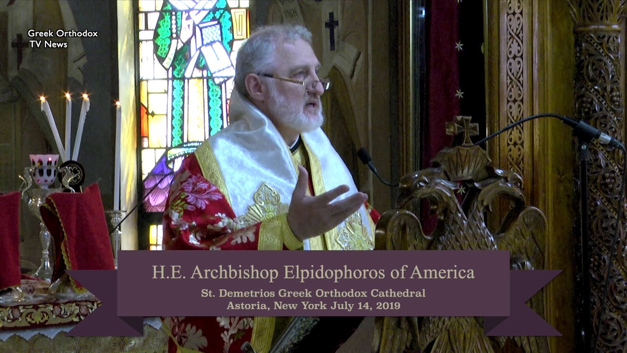 Î‘Ï€Î¿Ï„Î­Î»ÎµÏƒÎ¼Î± ÎµÎ¹ÎºÏŒÎ½Î±Ï‚ Î³Î¹Î± SERMON BY H.E. ARCHBISHOP ELPIDOPHOROS AT ST. DEMETRIOS GREEK ORTHODOX CATHEDRAL, ASTORIA, NY