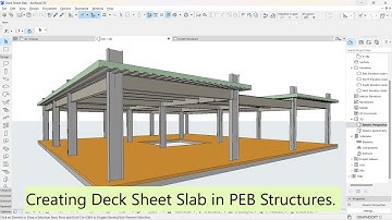 Creating Deck Sheet Slab in PEB Structures