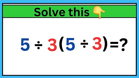 Most People Get This Simple Math Question Wrong!  | Maybe 1 in 10 People Can Solve This Math Problem
