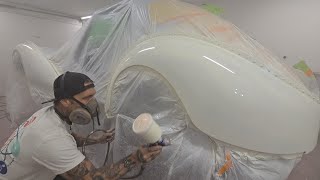 After 9 years… we’re FINALLY painting the $40M Bugatti recreation 🥳