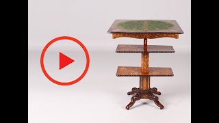 19th Century Console transforming to Gametable