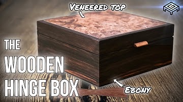 Invisible Wooden Hinge! The Hardest Part of This Ebony & Walnut Burl Jewellery Box - Woodworking