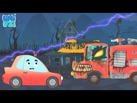 Broom | Scary Car And Street Vehicles | Magic Car | Vehicles  Adventures