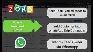 WhatsApp Integration into Zoho CRM Workflow using Picky Assist Connector screenshot 3