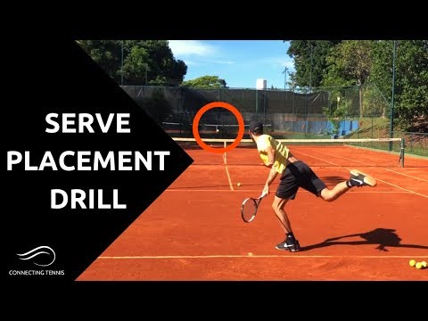 Tennis Serve: Improving Placement Drill | Connecting Tennis