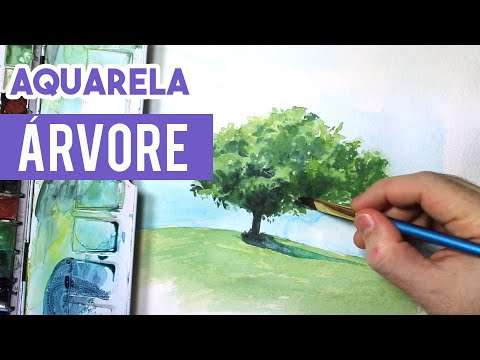Vídeo: Como Pintar árvores Em Aquarela