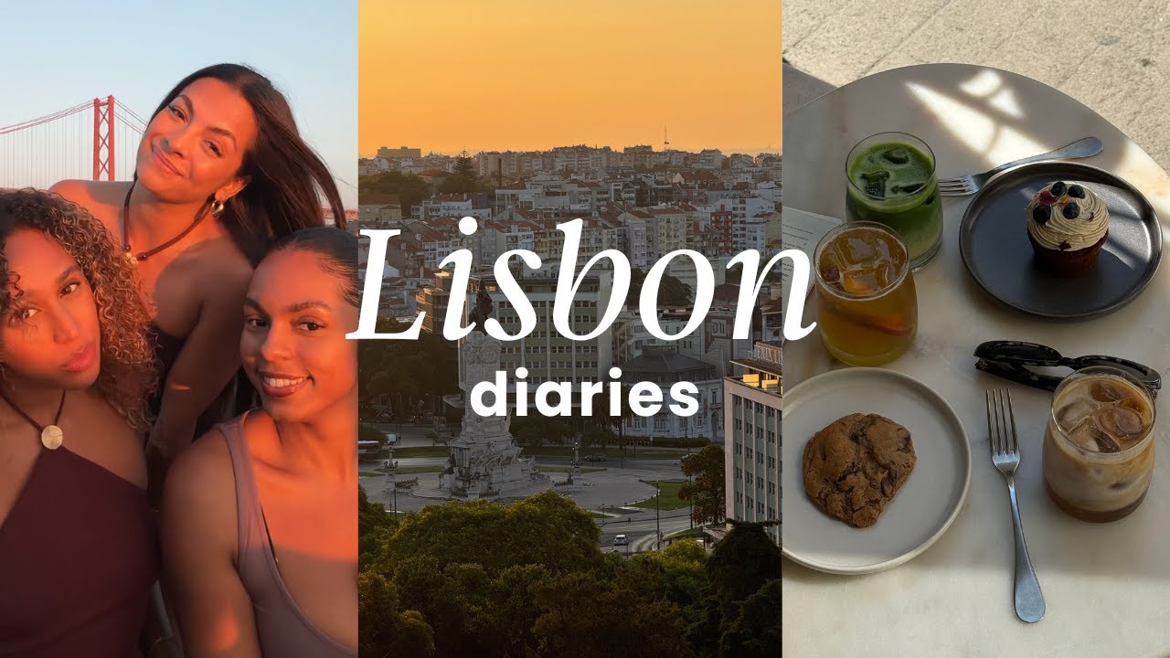 lisbon vlog | cute cafes, best sunset spots, four seasons stay + girls trip vibes 🇵🇹