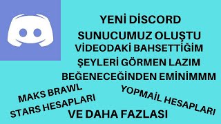 Yeni̇ Di̇scord Sunuuz Brawl Stars Yopmai̇l Hesaplari Ve Maks Hesap Çeki̇li̇şleri̇