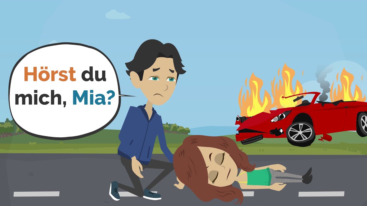 Mia hat einen Autounfall