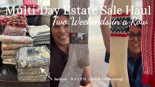 Multi Day Estate Sale Haul | $600 Spent, Designer Finds, Vintage Treasures & Rare Collectibles
