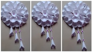 how to make easy white paper wall hanging #craft #easy #viral #white paper