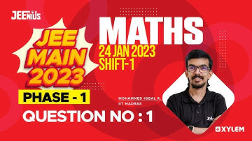 JEE Main 2023 - Maths | Differential Equations | Shift 1 - QN 1 | XYLEM JEEnius